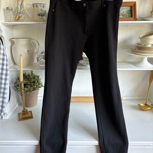 J. McLaughlin Black Chinos with Tapered Fit